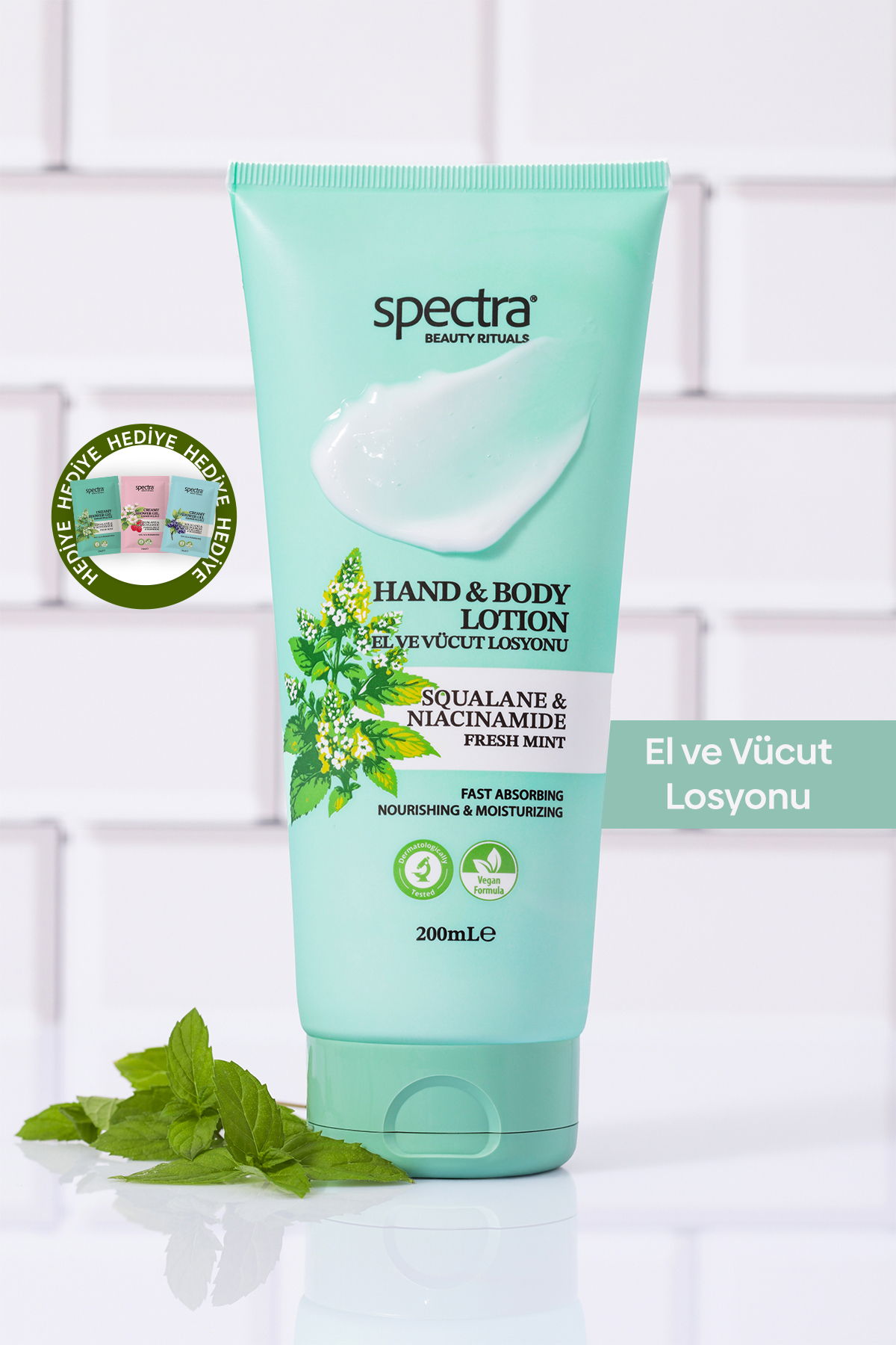 Spectra Care Nemlendirici ve Canlandırıcı Hızlı Emilen Vegan El ve Vücut Losyonu -Fresh Mint- 200 ML — 35b9a90a-4c8c-5c56-9354-d149caaf4e86