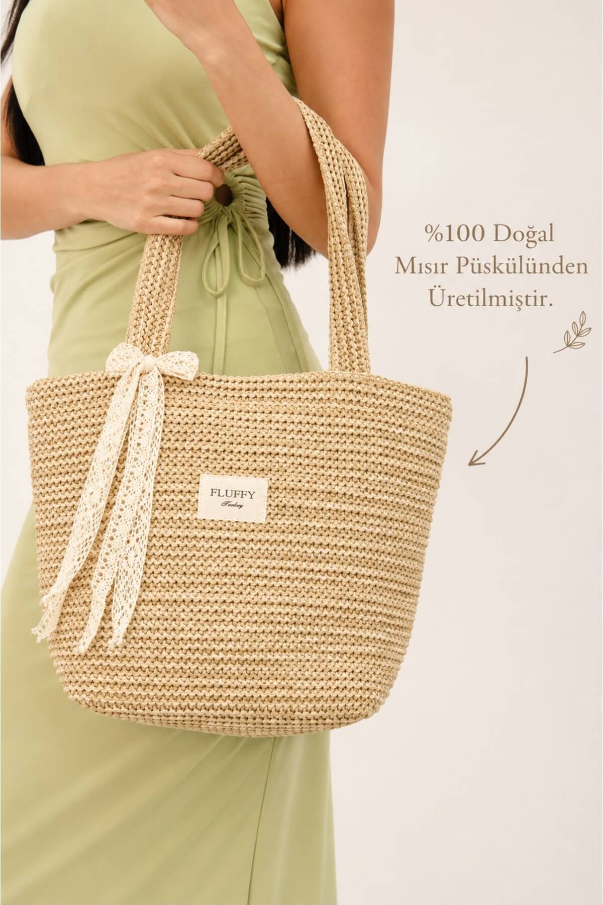 Victoriaa Wicker Bucket Bag / Straw Bag Women Wicker Sleeve / Shoulder Bag (Width 25/40 Size 27 Handle 50)