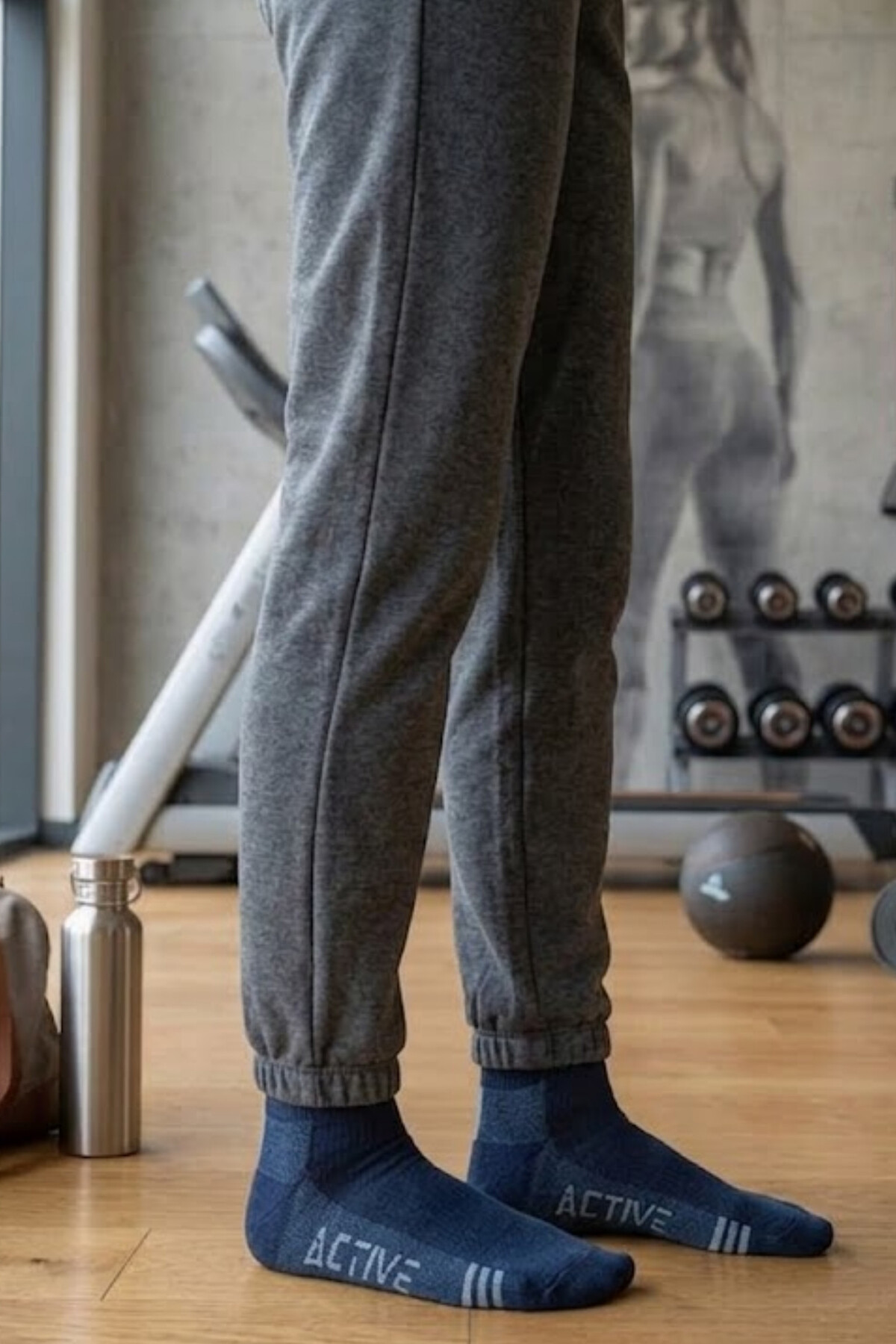 Socketta Spor Dikişsiz 6'lı Karışık Renk Active Patik Çorap, Premium görsel 6