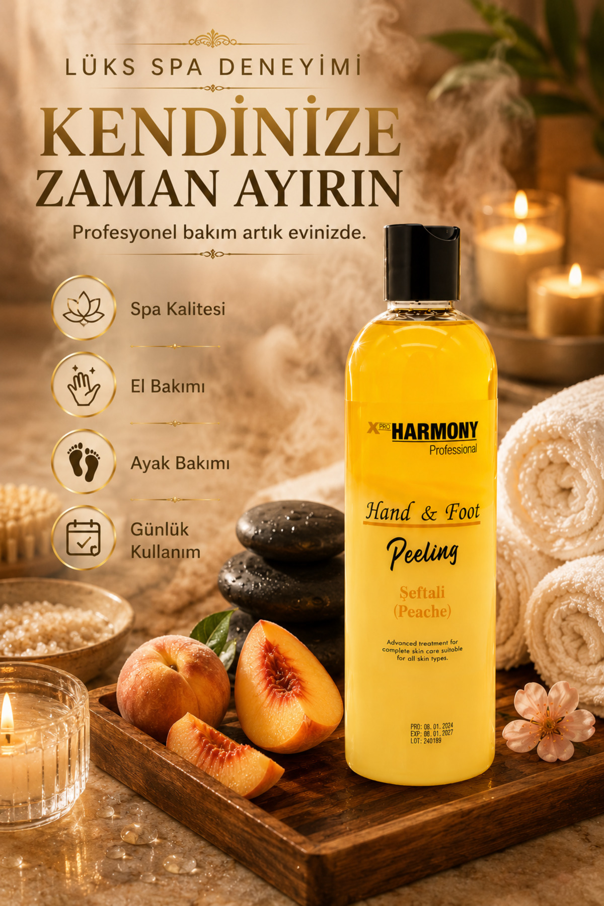 Hand & Foot Peeling Peache Şeftali Aromalı El & Ayak Peelingi 250 ml — XPH-8682887911390 — تصویر 5 از 8