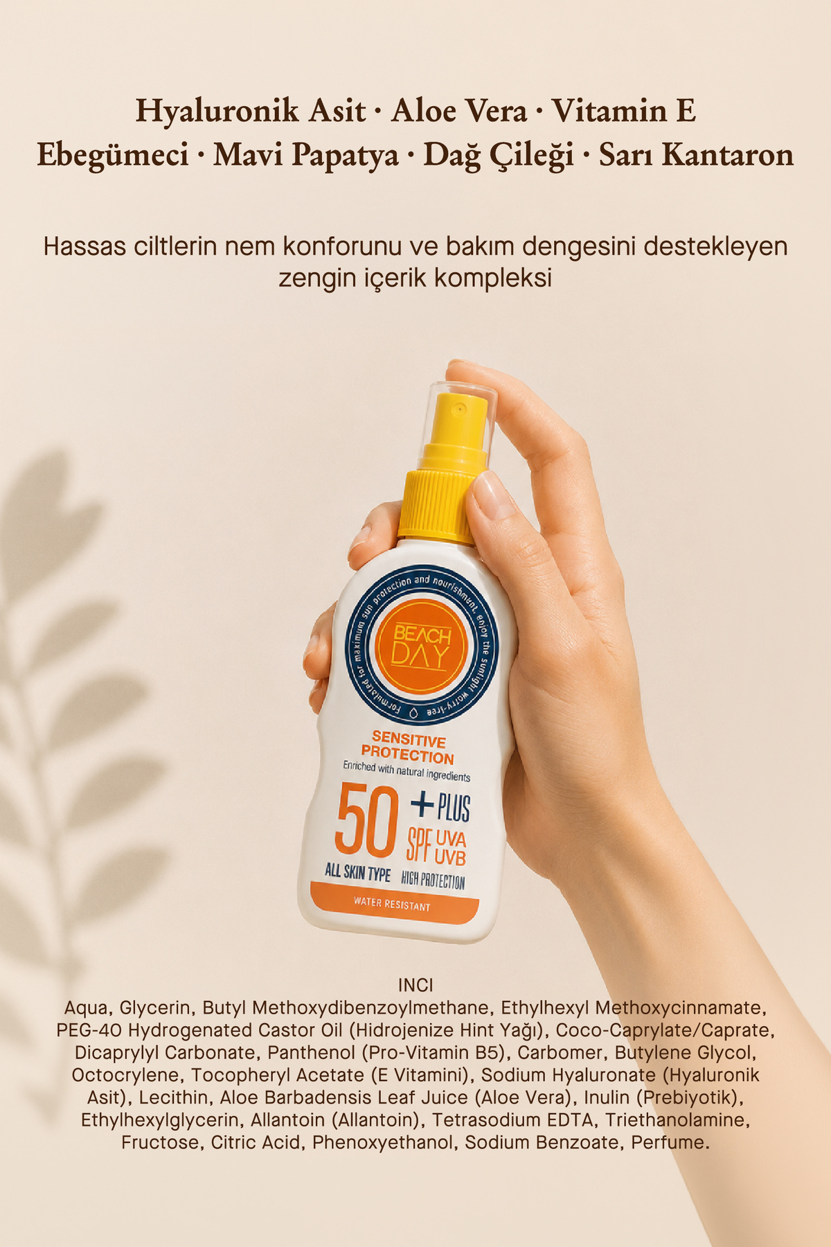 Supreme Complex Broad Spectrum Milk Hassas SPF 50 Spray 150 ml. — BD22 — تصویر 6 از 8