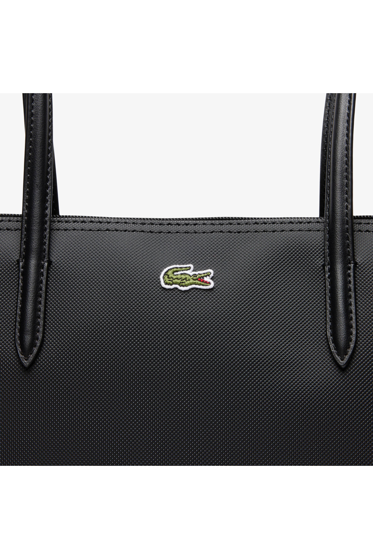 Lacoste Large L.12.12 Kadın Siyah Omuz Çantası görsel 5