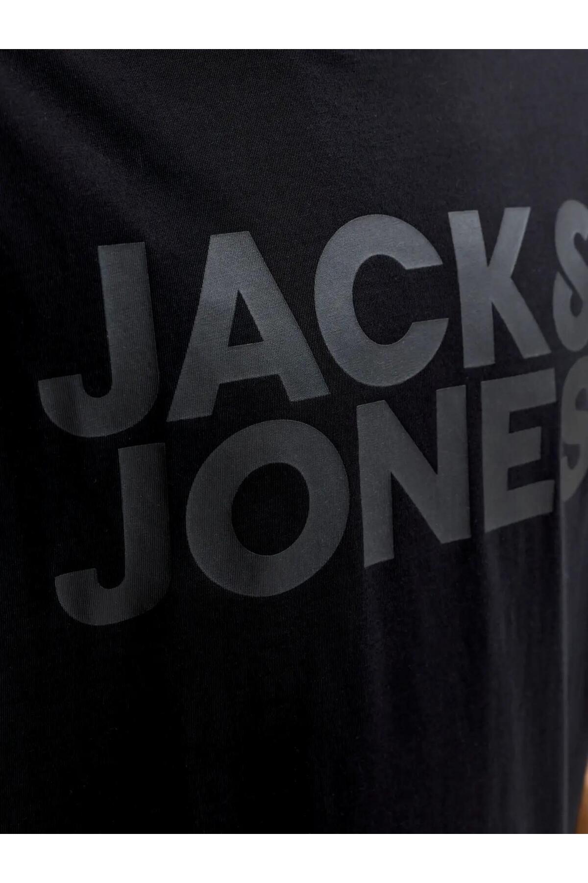 Jack & Jones Jjecorp Logo Tee S Siyah - Siyah Erkek T-Shirt 12151955 görsel 7