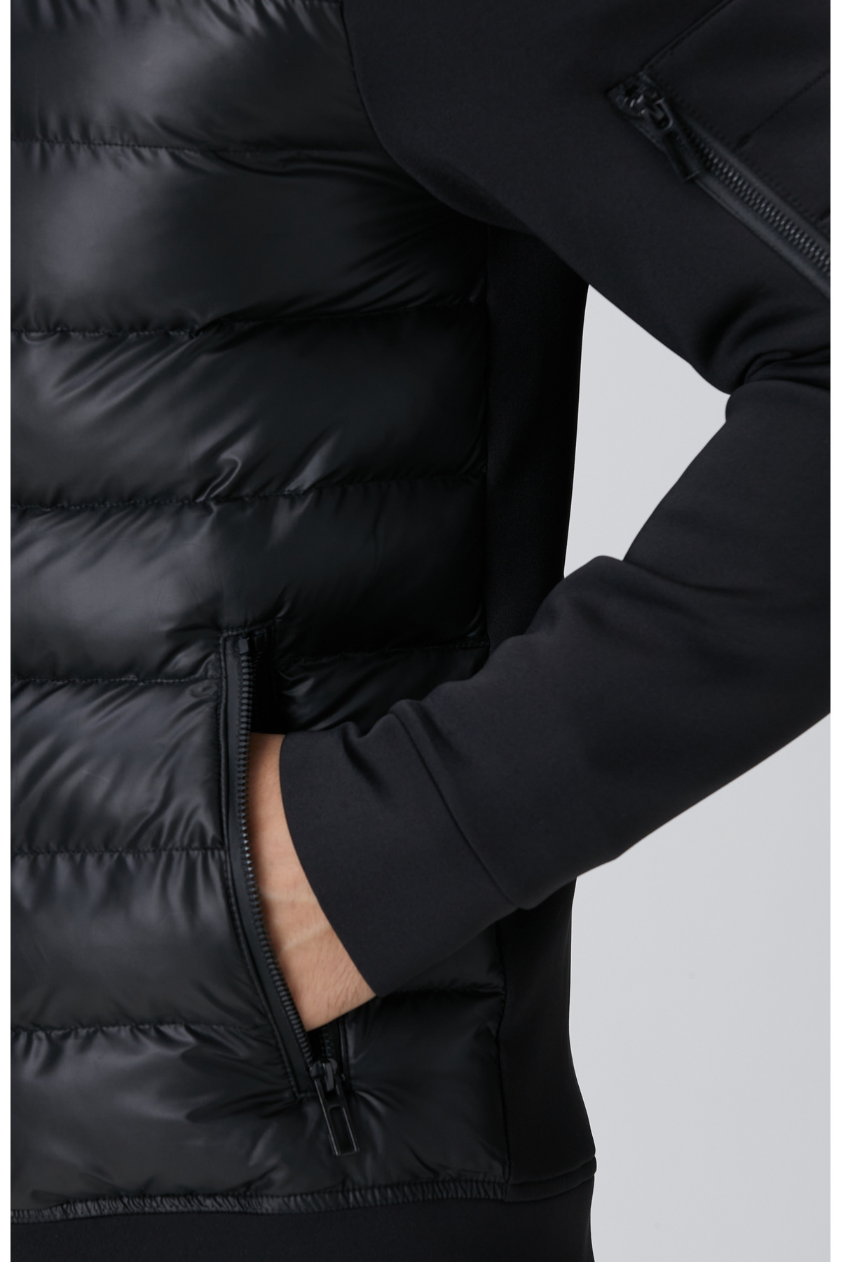 N-Tech Siyah Kapüşonlu Puffer Mont — مشکی 1095553 — تصویر 7 از 8