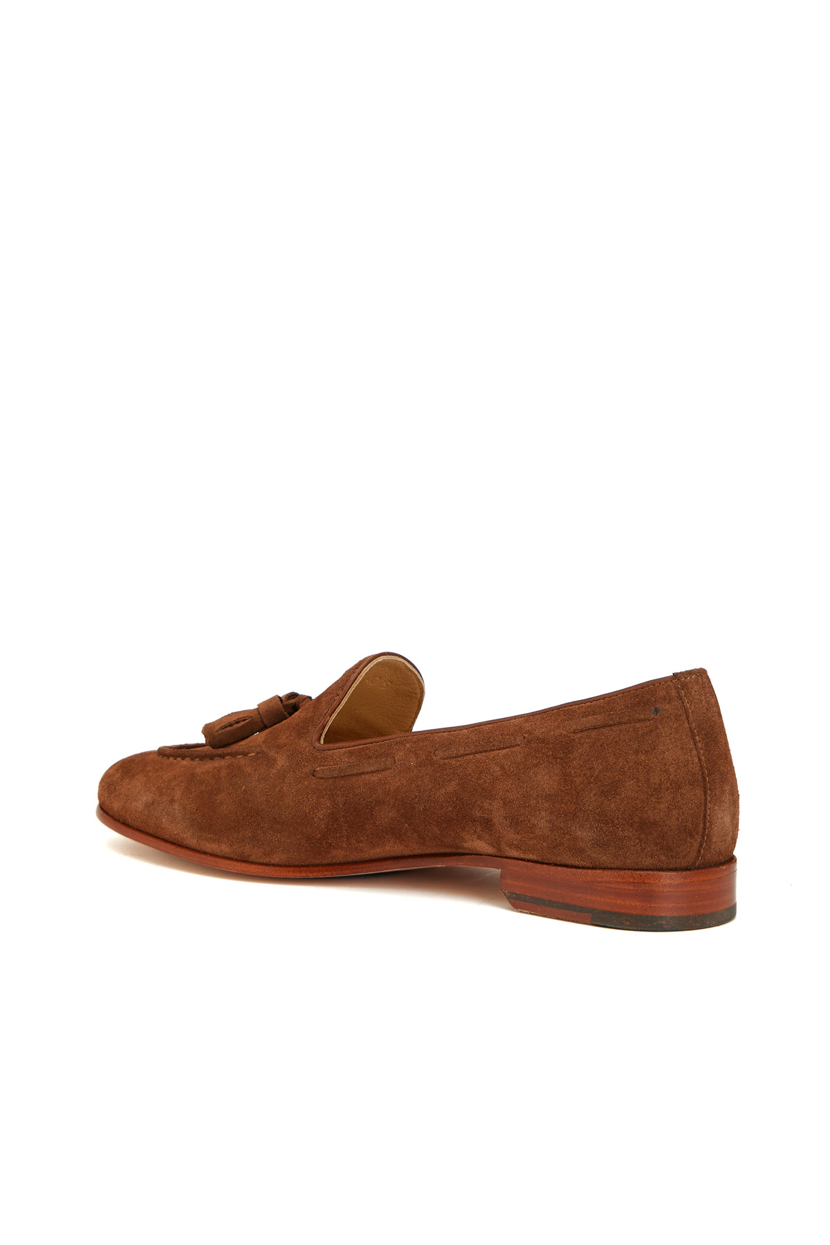 George Hogg Taba Püsküllü Kadın Süet Loafer görsel 3