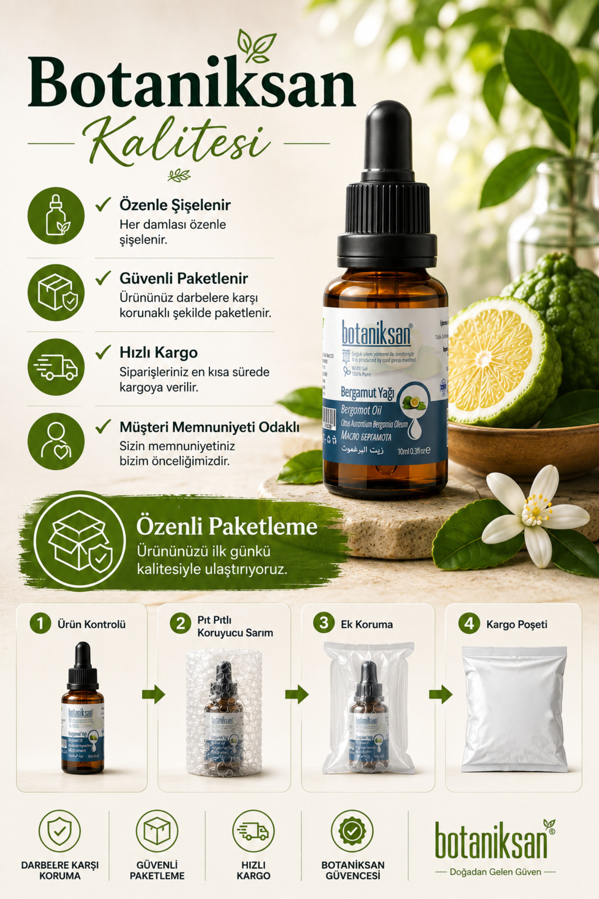Bergamot Yağı 10ml Gıdaya Uygun Saf Soğuk Sıkım Çaya Katılabilen Uçucu Yağ — BERGAMOT YAĞI 10ML — تصویر 6 از 8