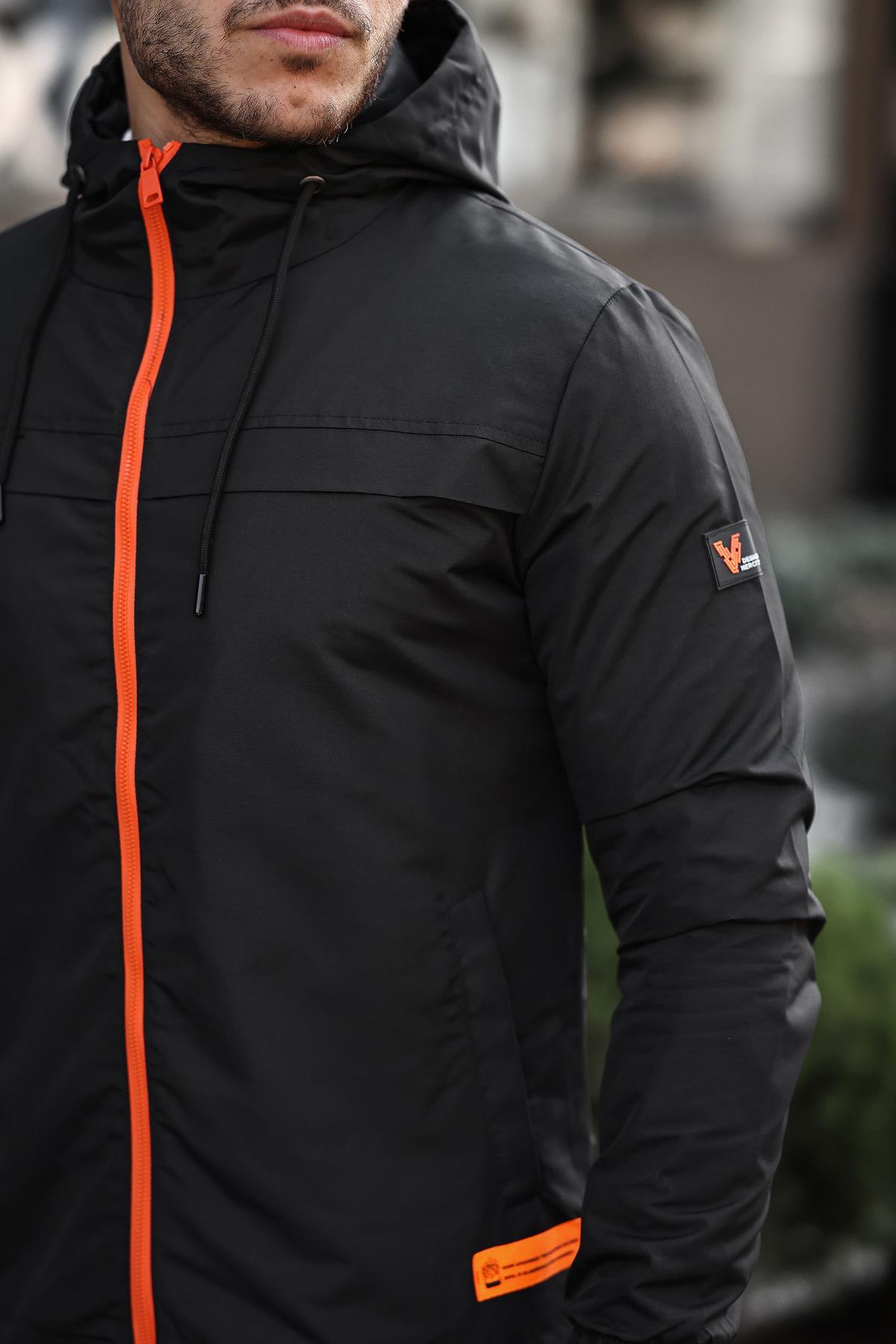 ByTrend Renkli Fermuarlı Yağmurluk Mevsimlik PLDP 2920 görsel 4