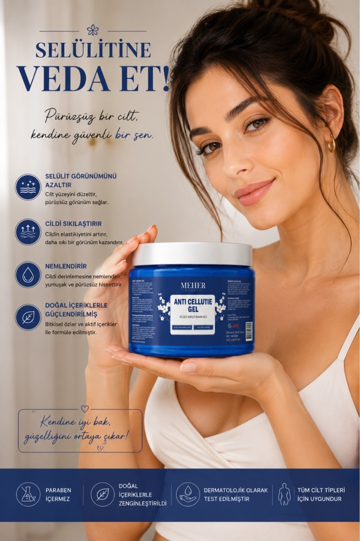 Selülit Ve Çatlak Giderici Vücut Şekillendirici Jel 250 ml — SLLTJLL — تصویر 4 از 6