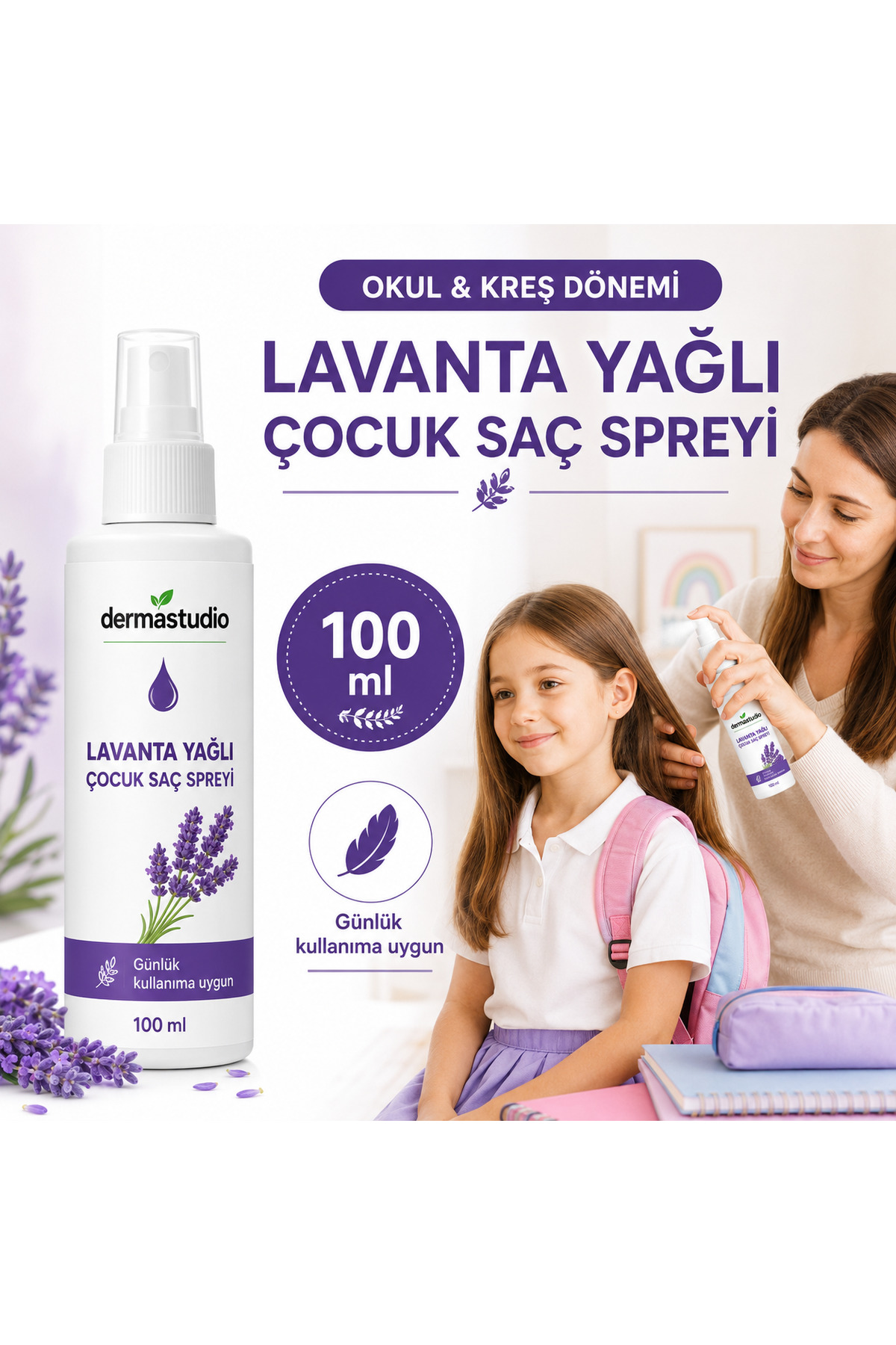 Lavanta Yağlı Saç Spreyi – Doğal ve Güvenli Saç Bakımı — 3254681 — تصویر 7 از 7