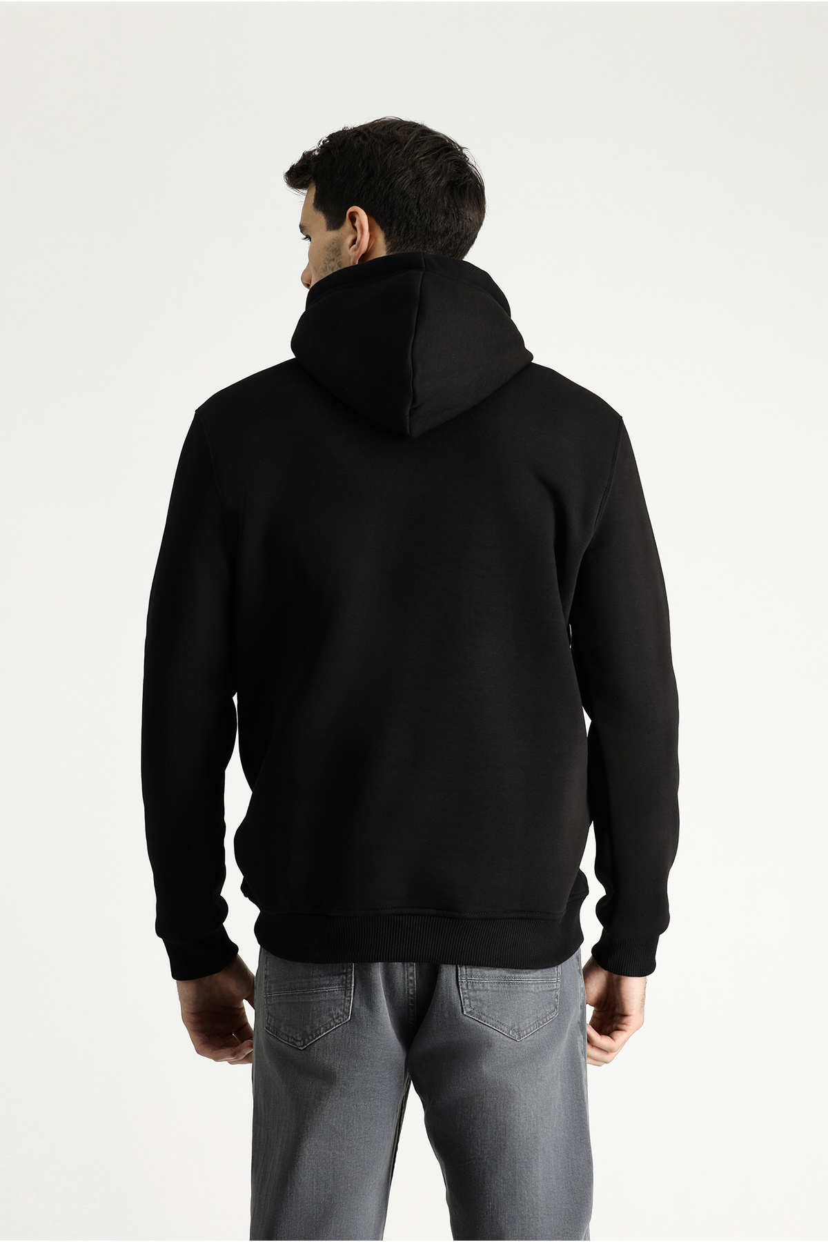 Kiğılı Regular Fit Kapüşonlu Baskılı Pamuklu Sweatshirt görsel 4