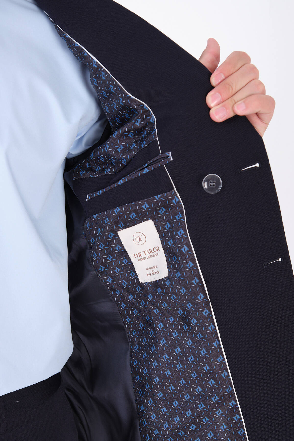 The Tailor Classics Erkek Kruvaze Takım Elbise - Erkek Ceket Pantolon görsel 8