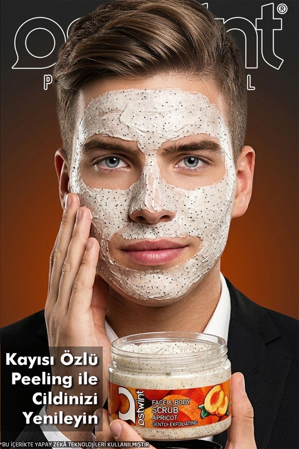 Yüz Ve Vücut Peeling Scrub Kayısı 300ml Cilt Temizleyici Pürüssüzleştirici Dolaşımı Hızlandırıcı — 8680164447792 — تصویر 4 از 7