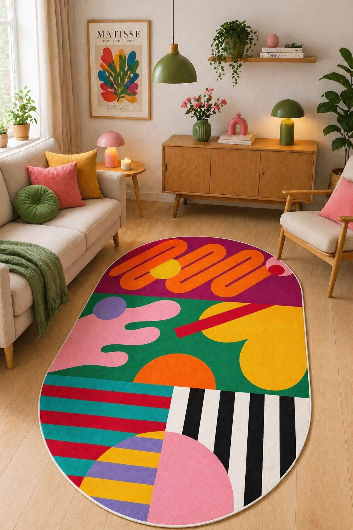 Digital Anti-Slip Washable Colorful Modern Living Room Rug Kitchen Carpet Runner Bath Mat