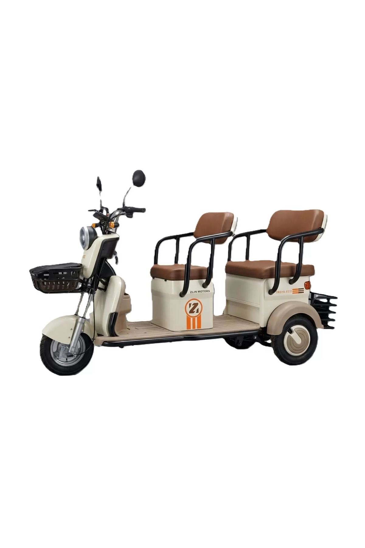 Zlin Motors Troya Eco 3 Tekerlekli 2 Koltuklu Elektrikli Bisiklet