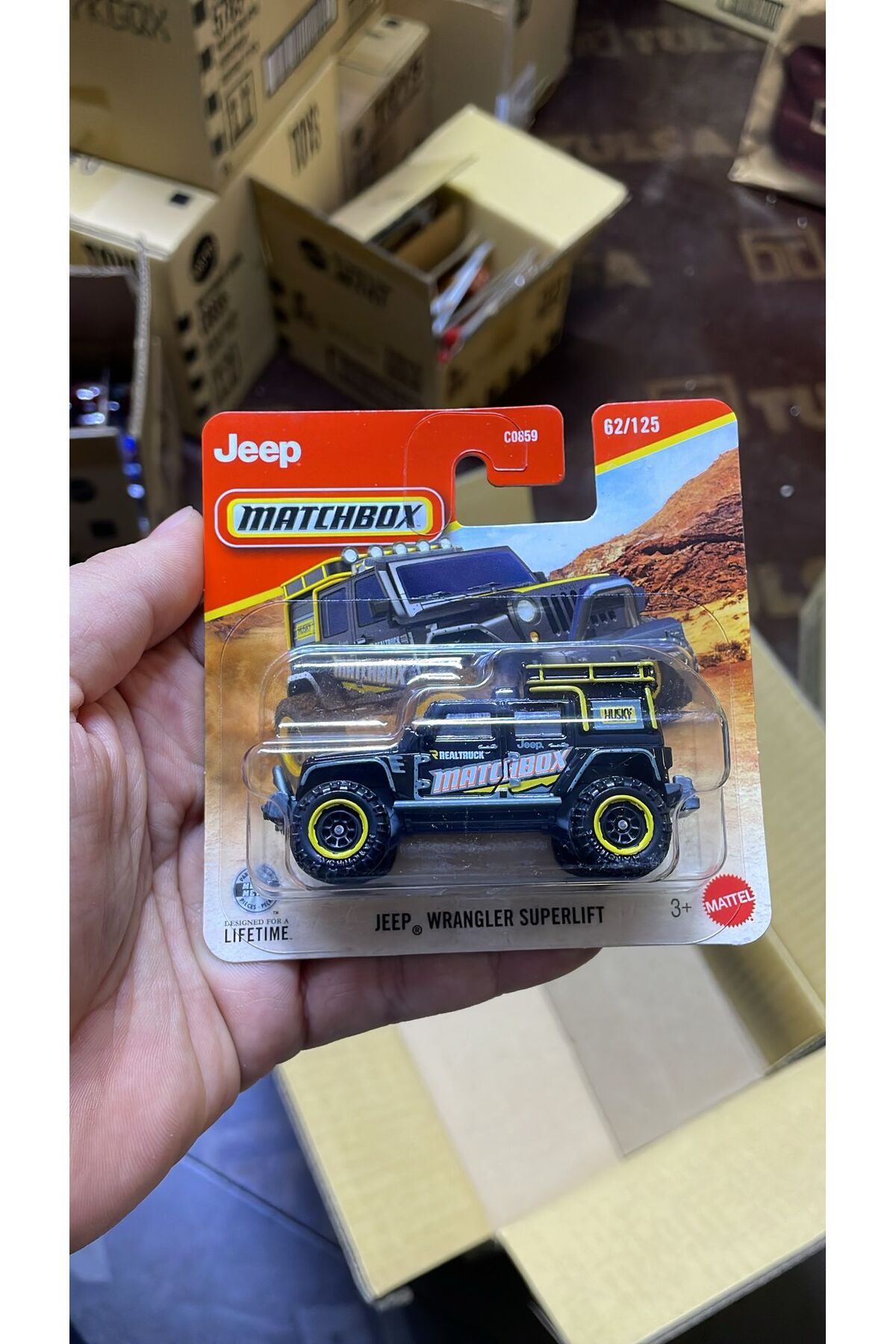 HOT WHEELS Jeep Wrangler Superlift 1:64 Diecast Off Road Model