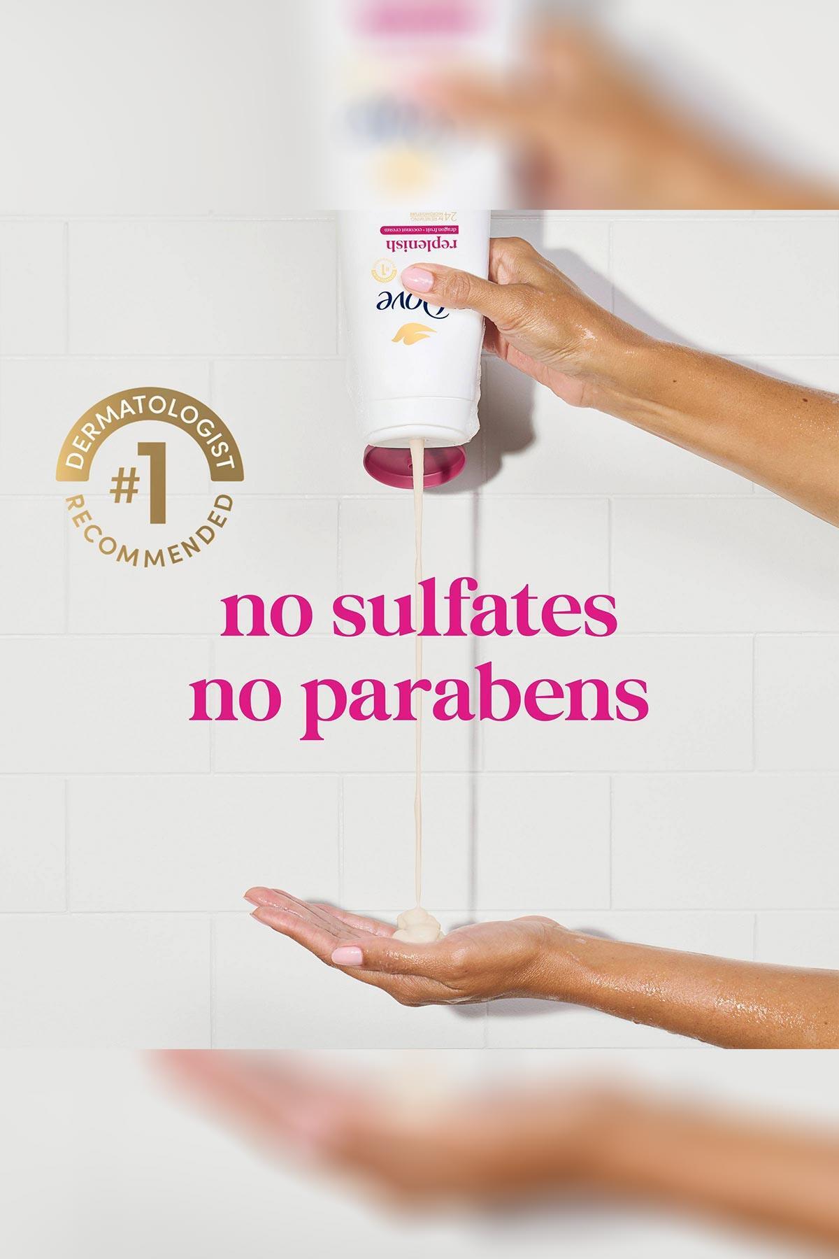 ژل دوش میوه اژدها و خامه نارگیل Replenish 591ML