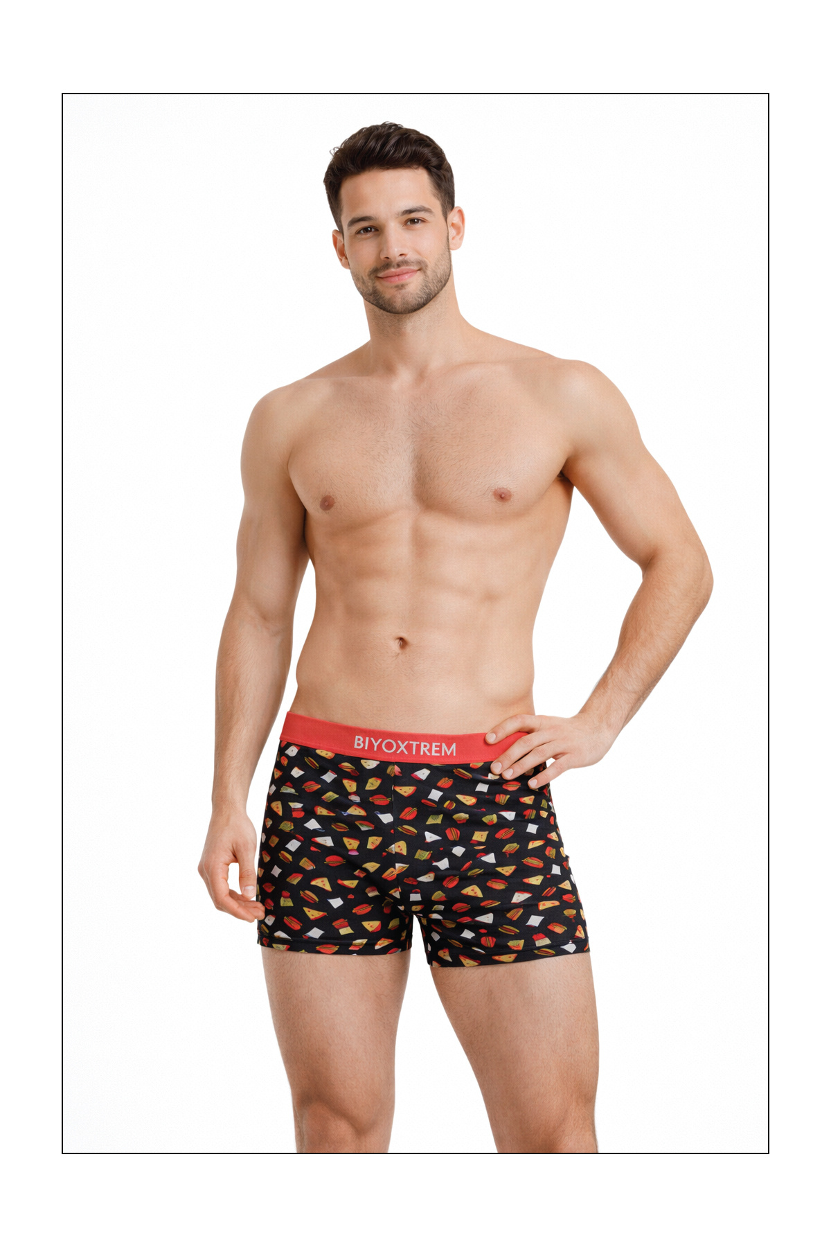 BİYO XTREME Erkek Desenli Boxer 5'li Paket Likralı görsel 3