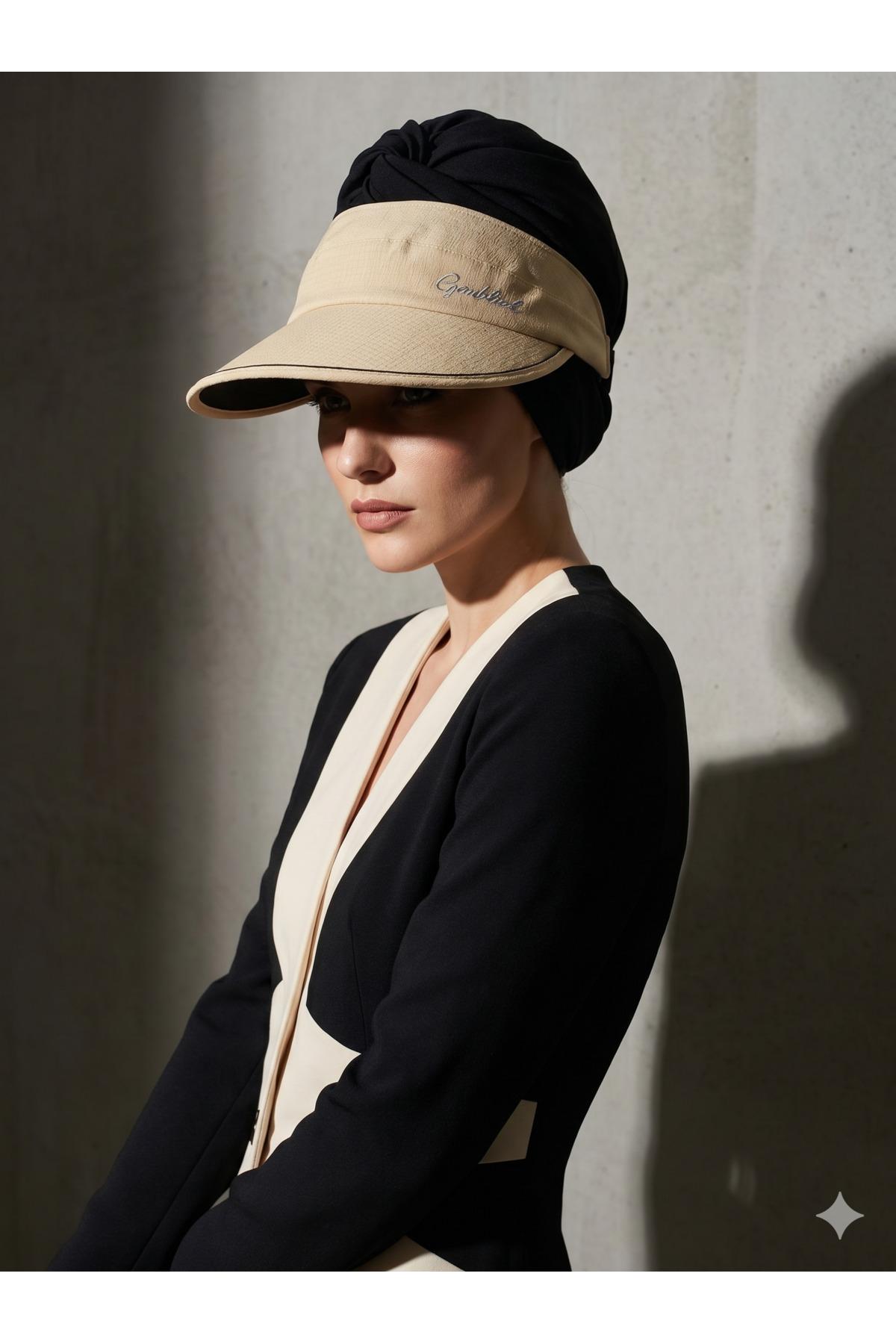 100% Polyester, Women's, Modern and Elegant Fabric Visor Hat
