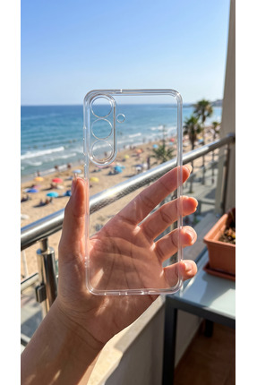 KILIF ZONE Samsung Galaxy S25 FE Uyumlu Kılıf Şeffaf Kamera Çıkıntılı Renksiz...