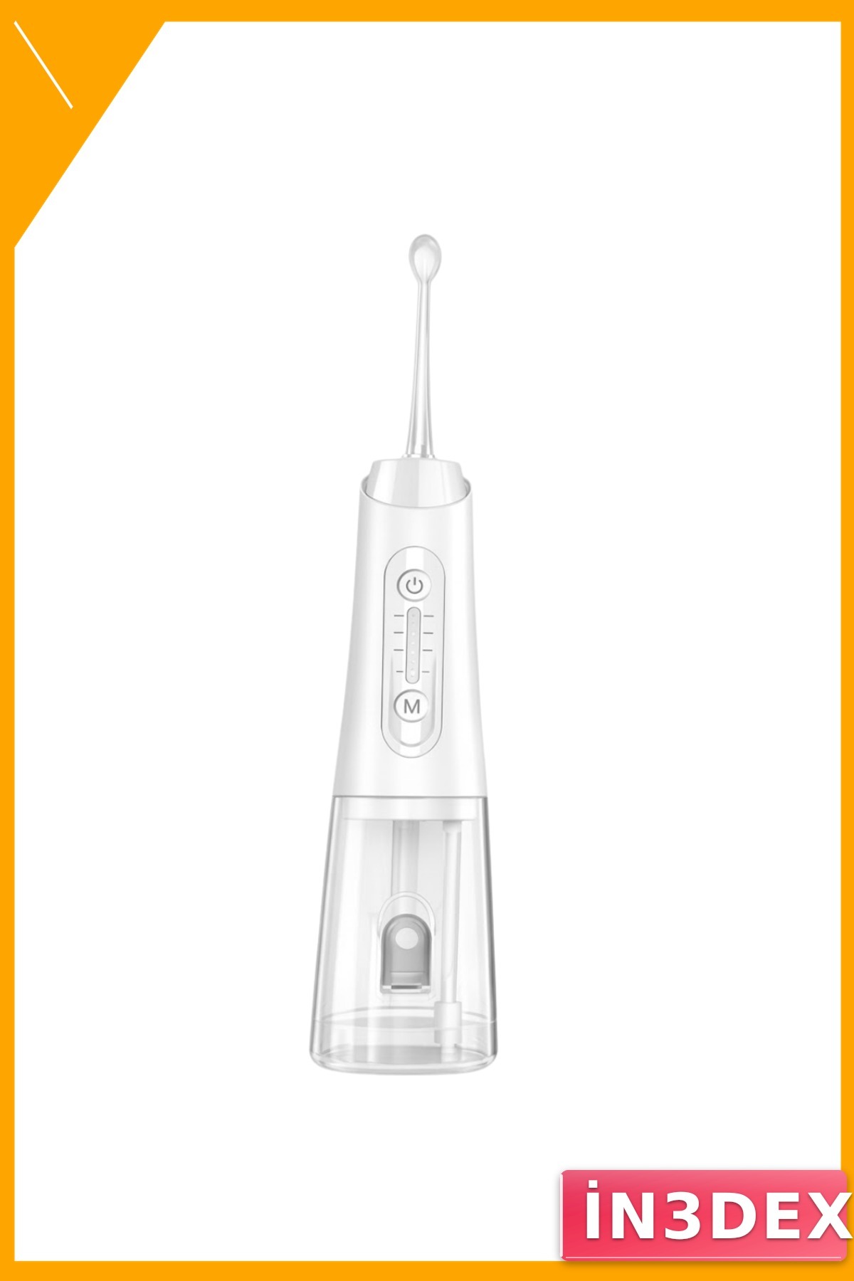 Şarjlı Ağız Duşu 5 Başlık IPX7 Su Geçirmez 320ml Beyaz