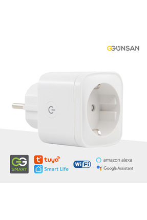 Günsan WiFi Akıllı Priz 16A | Enerji Takibi, Uzaktan Kontrol, Tuya Smart Life...