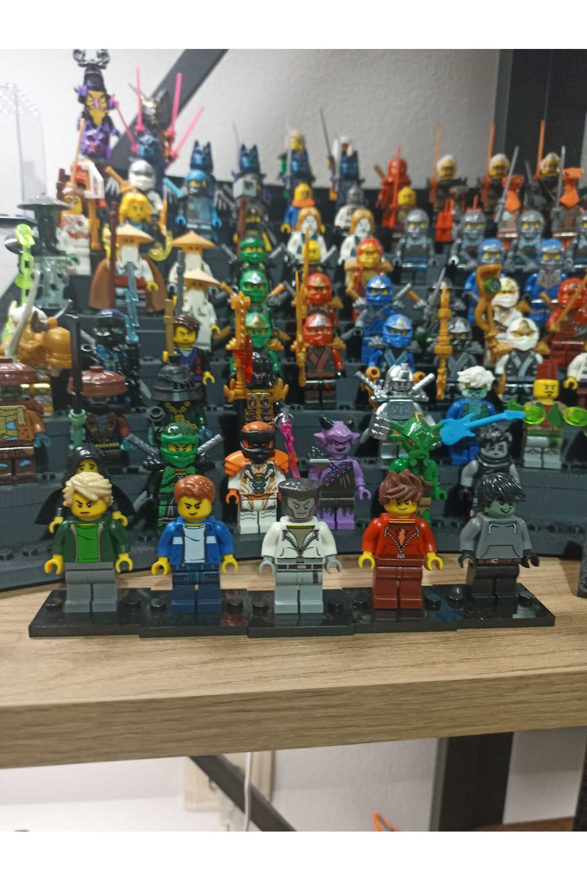 yamanS Ninja Casual Set Lloyd Kai Zane Jay Cole Figür Yapı Blok