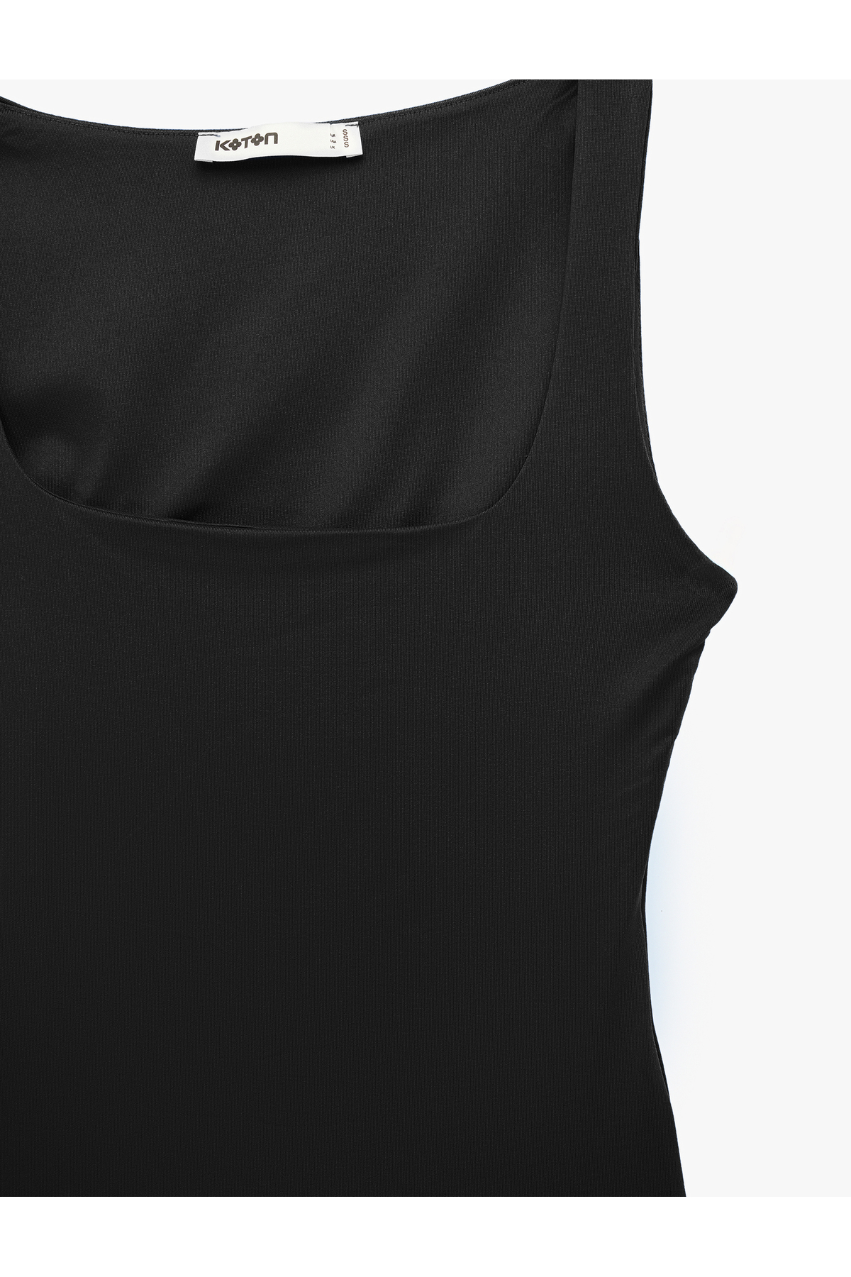 Koton Slim Fit Yuvarlak Yaka Kolsuz Top görsel 5