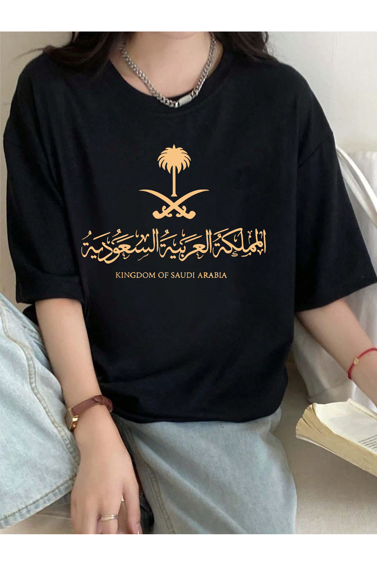 تي شيرت نسائي 100% قطن
