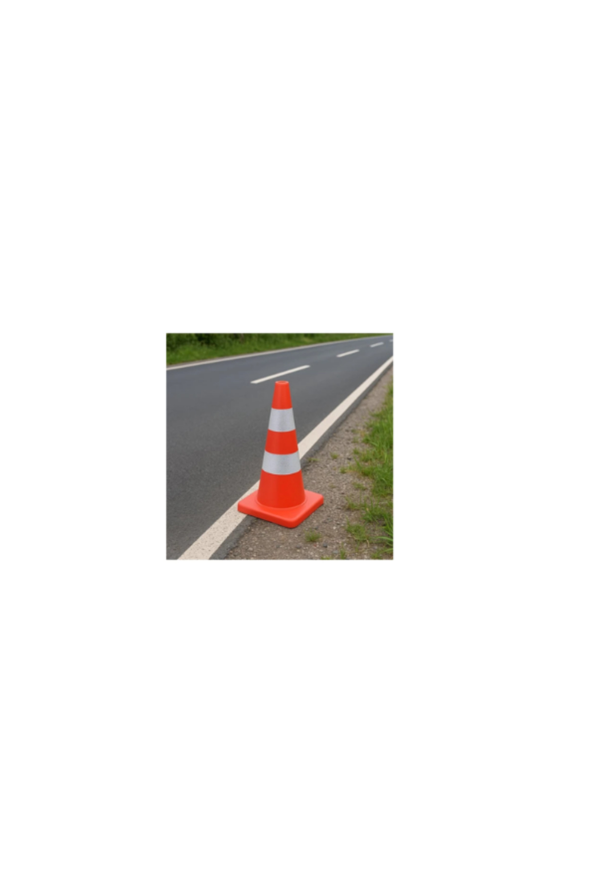 Pvc Trafik Konisi | Çift Reflektifli– 75 cm 2