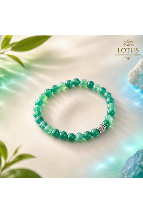 Lotus Atölye ve İyi Yaşam Merkezi Lotus Doğal Akik Taşı Bileklik – Premium Un...