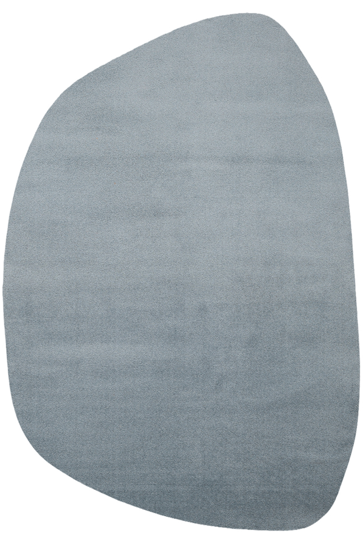 Puffy Blue Thick Amorphous Soft Oval Plush Asymmetrical Dressing Young Children Living Room Bedroom Rug