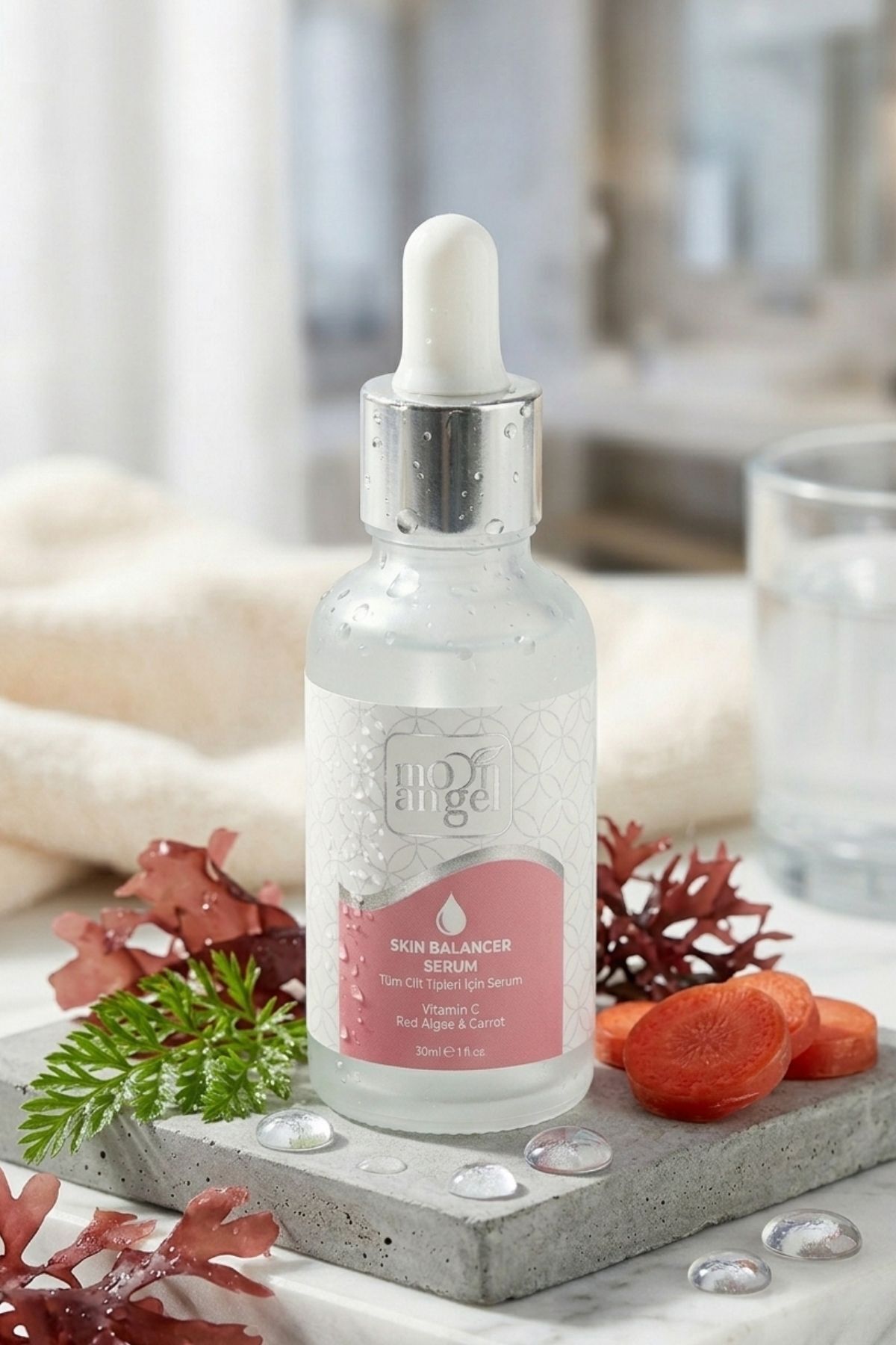 Skın Balancer Serum 30 ml Tüm Cilt Tipleri İçin Nemlendirici & Cilt Dengeleyici Yüz Serumu (Vitamin C + Kırmızı Alg) — görsel 2 · 8685218400358