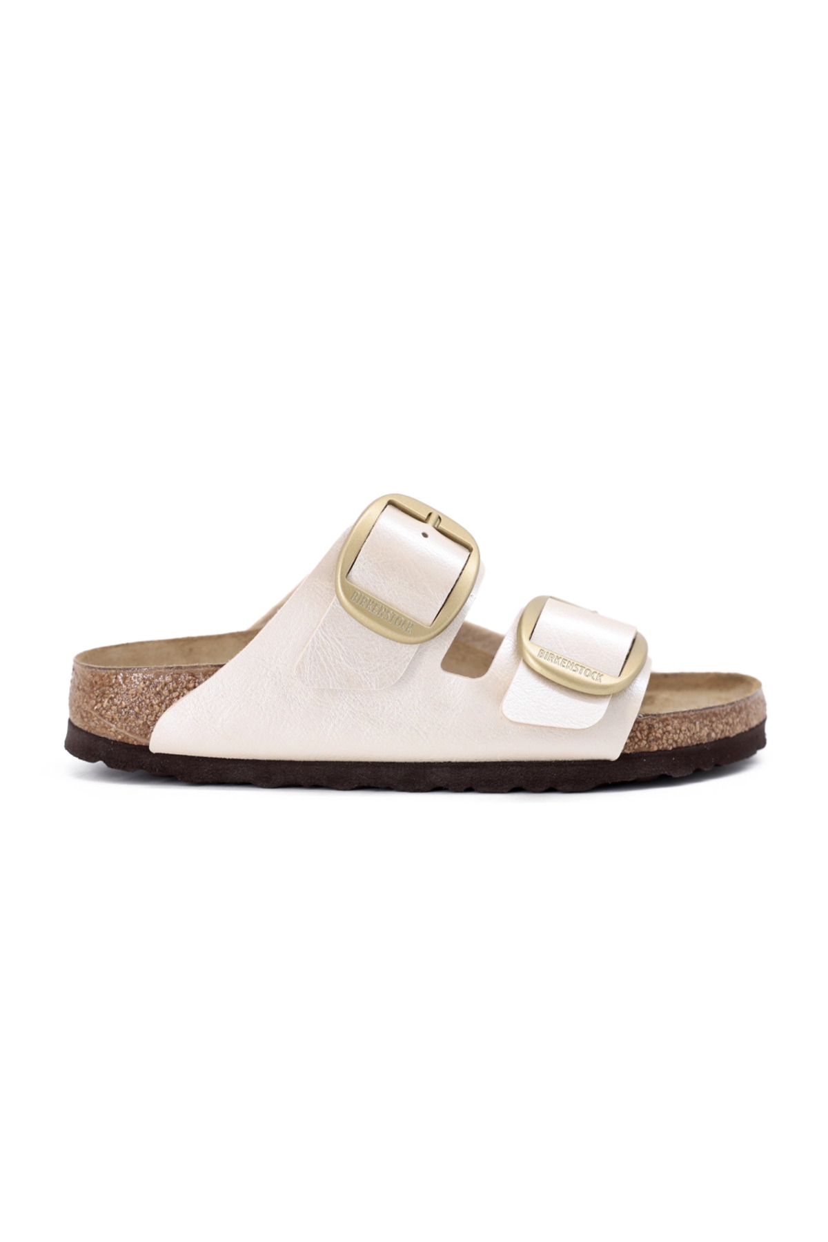 دمپایی زنانه سفید جاستپ مدل Arizona Big Buckle 102002 بیرکن استاک دمپایی Birkenstock