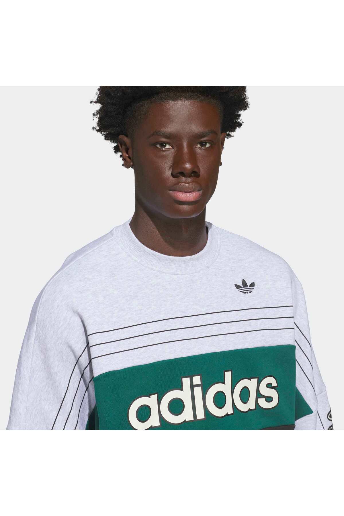 adidas Varsity Crew Unisex Yetişkin Spor Sweatshirt KG9169 görsel 6