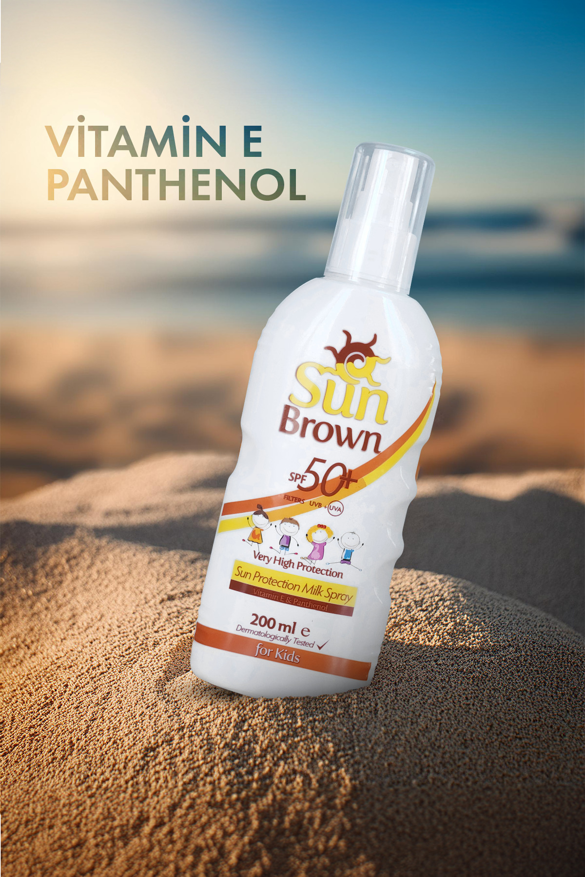 Spf 50 Çocuklar Için Hassas Güneş Koruyucu Vücut Spreyi 200ml — TR8697869090529 — تصویر 5 از 8