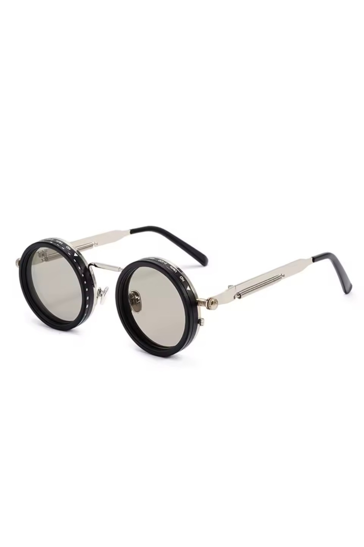 charmerprincesses Güneş Gözlüğü Steampunk Ayarlanabilir Vintage LENSLER POLARİZE %100 UV KORUMA RETRO TARZ görsel 3