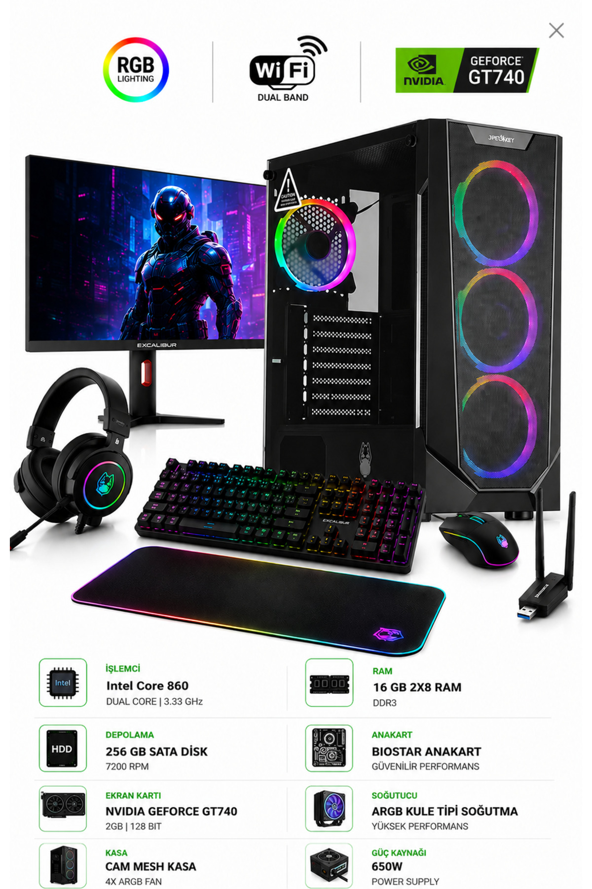 i7-860 İşlemcili Bilgisayar - Ekonomik Sistem