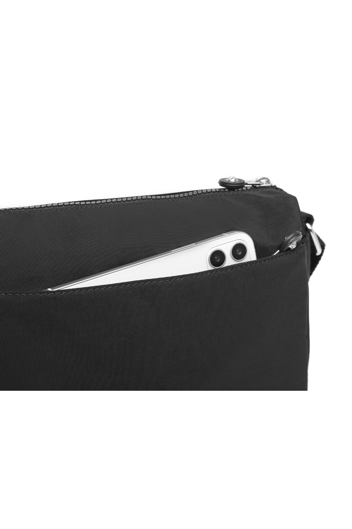 SMART BAGS Günlük Küçük Boy Su Geçirmez Hafif Krınkıl Kumaş Kadın Çapraz Çanta Lacivert görsel 6