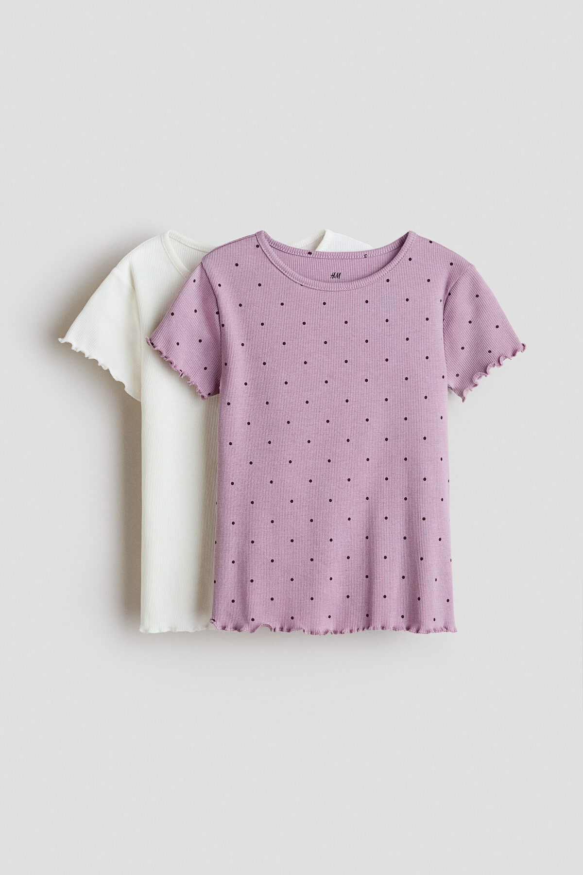 تی‌شرت‌های نخی و طرح‌دار دو عددی اچ اند ام تی شرت H&M