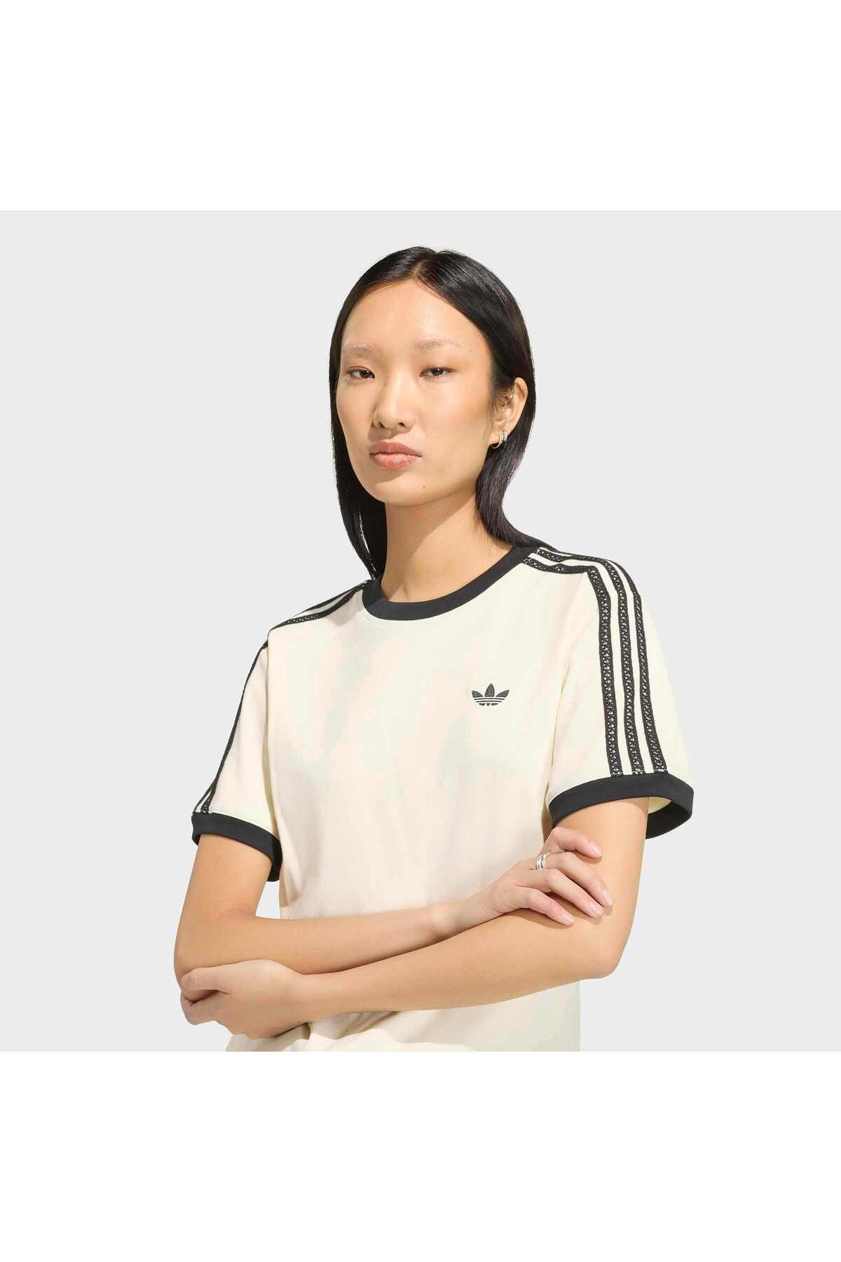 adidas 3 Stripes Tee Kadın Spor T-shirt KX1881 görsel 5