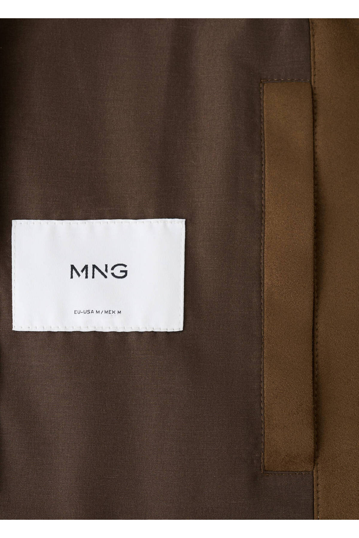 MANGO Man Süet görünümlü bomber ceket görsel 5