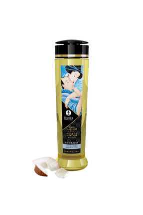 Erox Shunga Massage Oil Sensation Coconut Aromalı Isıtmalı Masaj Yağı 240 Ml