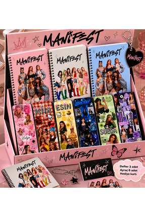 MANİFEST • Temalı Spiralli Defter ve Kitap Ayracı Hediye Seti – 3 Defter + 6 ...