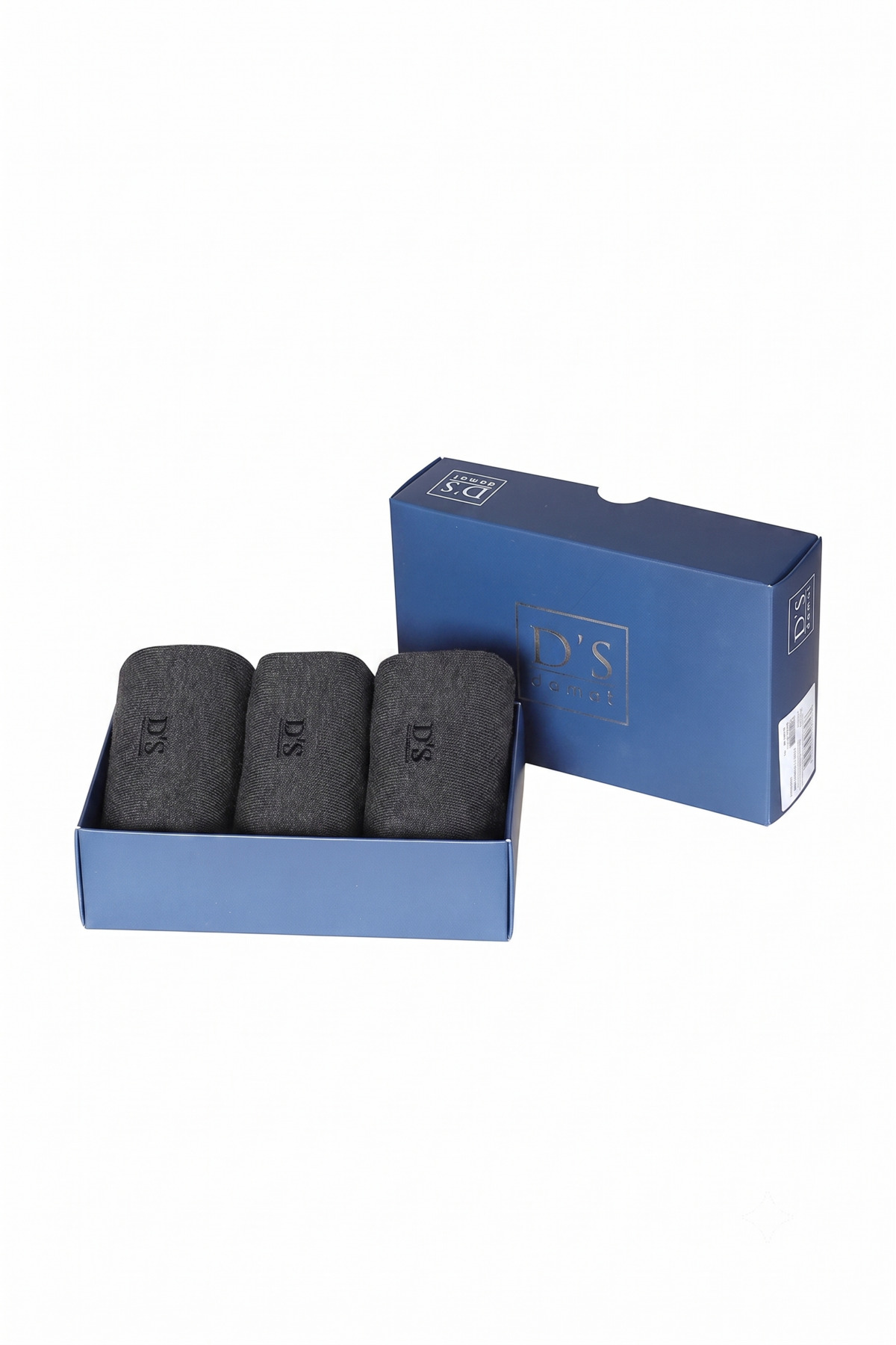 D'S Damat DS Damat Bambu 3lü Çorap Set ANTRASiT