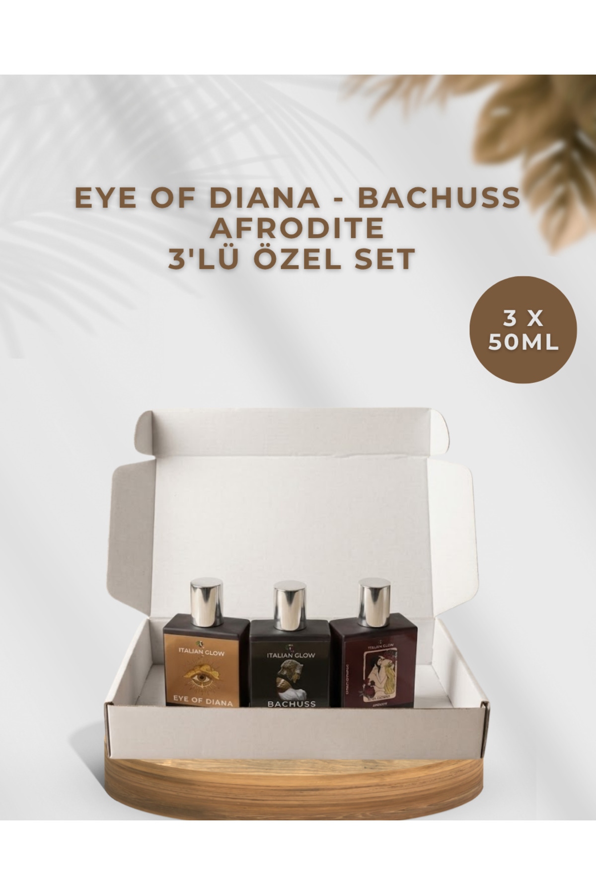 ItalianGlow Eye of Diana, Bachuss & Afrodite 3'lü Özel Parfüm Seti Uzun Süre Kalıcılık Deneyimi — eod-AB-1