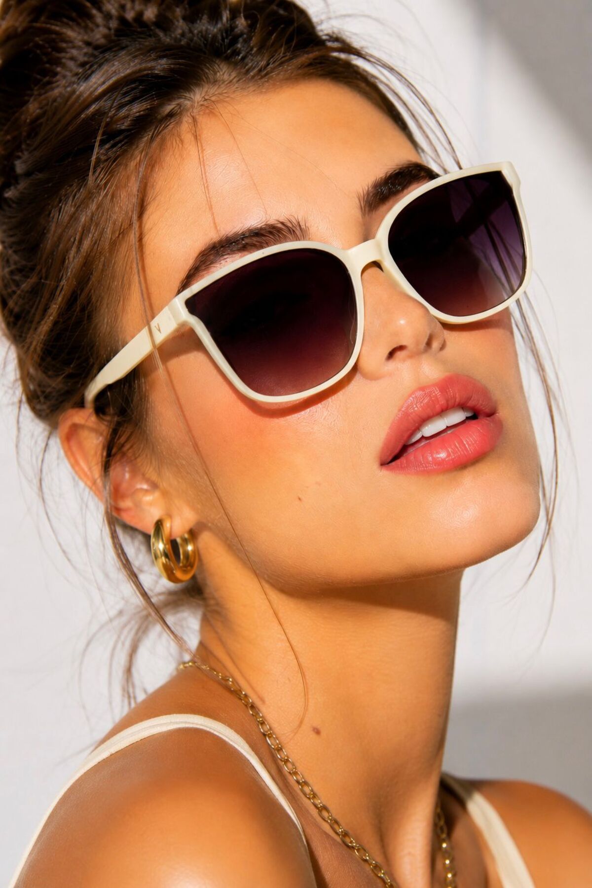 VIOLANTHIN BEIGE COFFEE SUNGLASSES