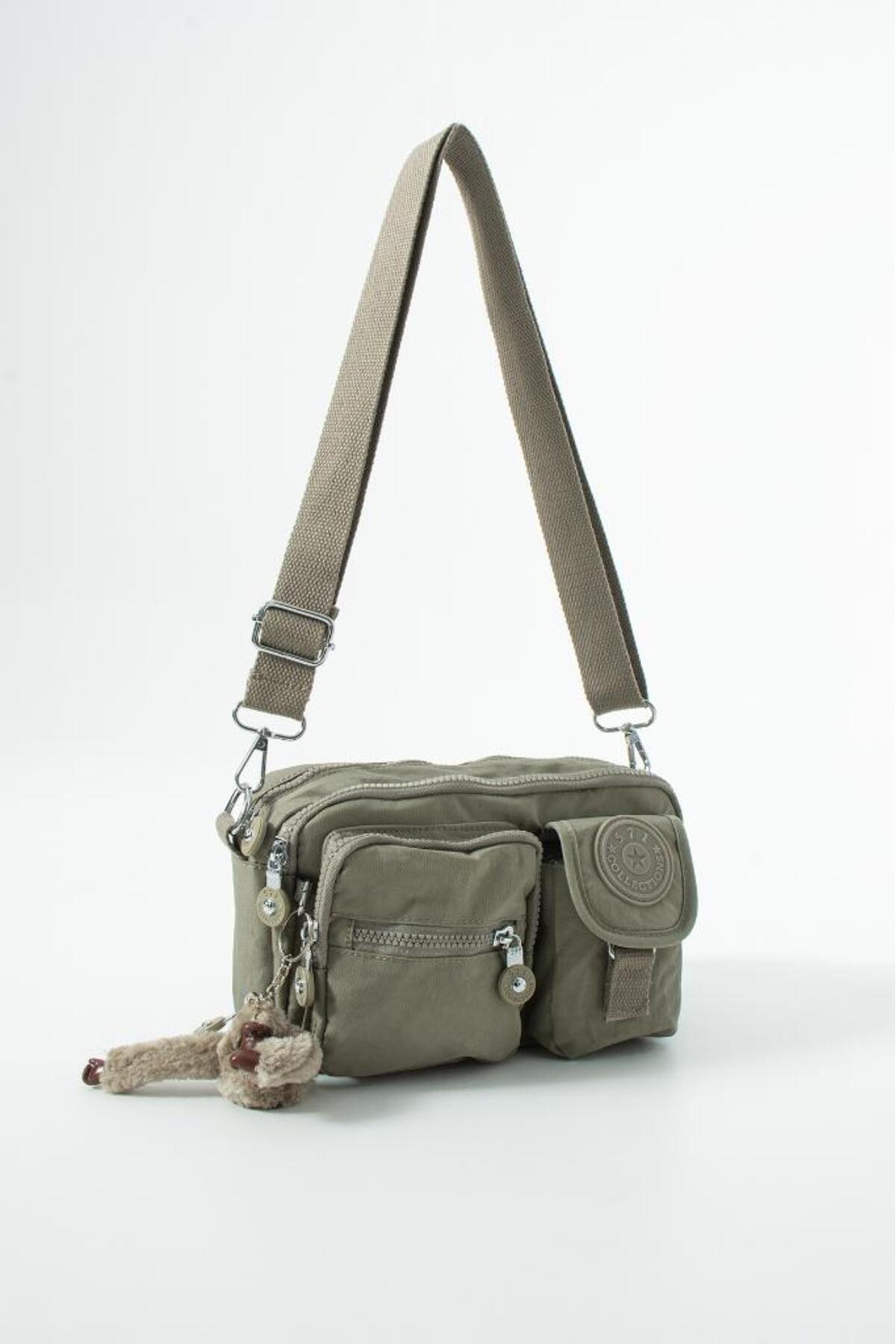 Baginn Unisex Bel Çantası Free Bag Klinkır Kumaş Postacı Omuz Çantası Fonksiyonel Kullanım Çapraz Askılı görsel 4