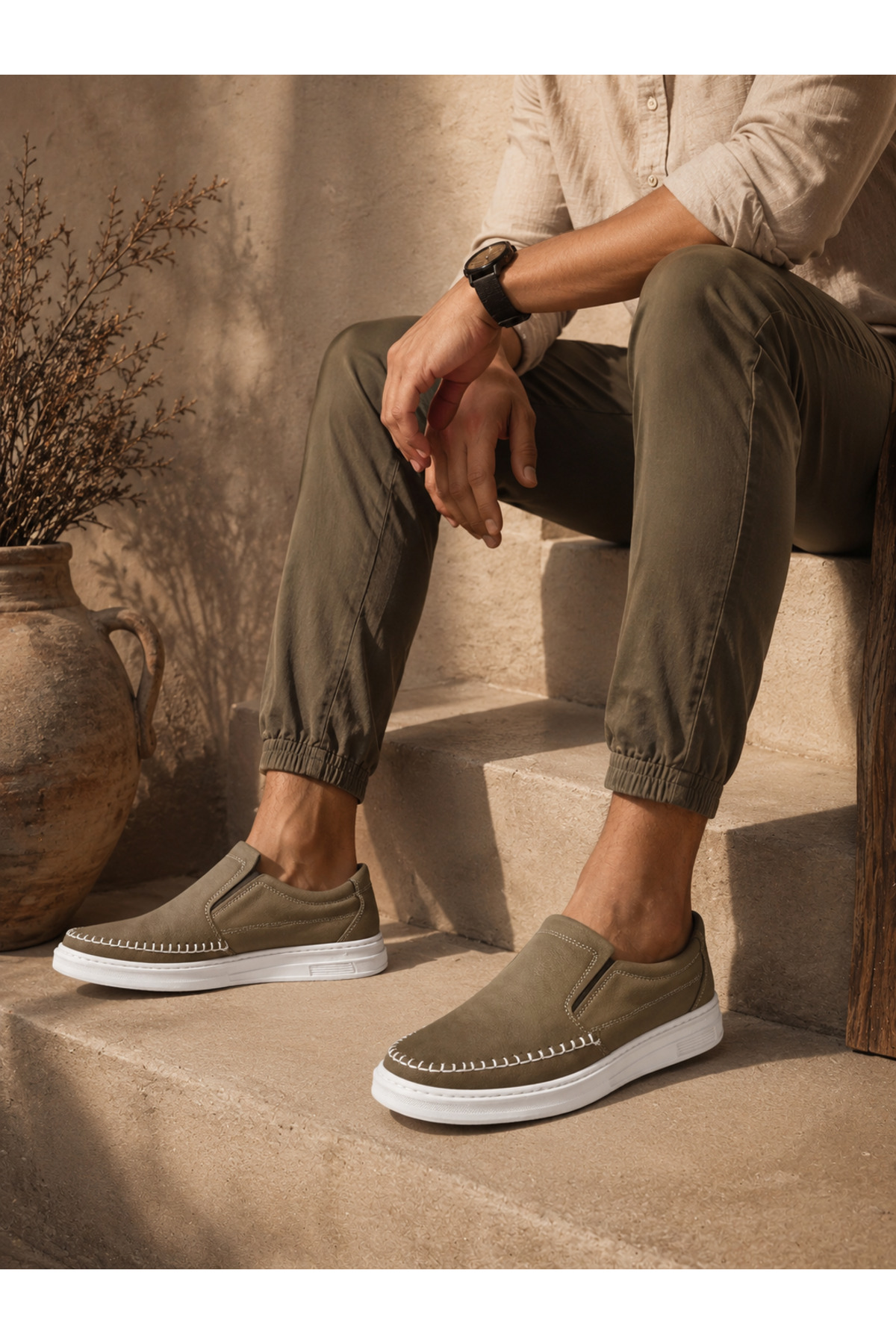 TAZELER.SHOES Erkek Ortopedik Dikişli Taban Rahat Garantili Günlük Erkek Ayakkabı