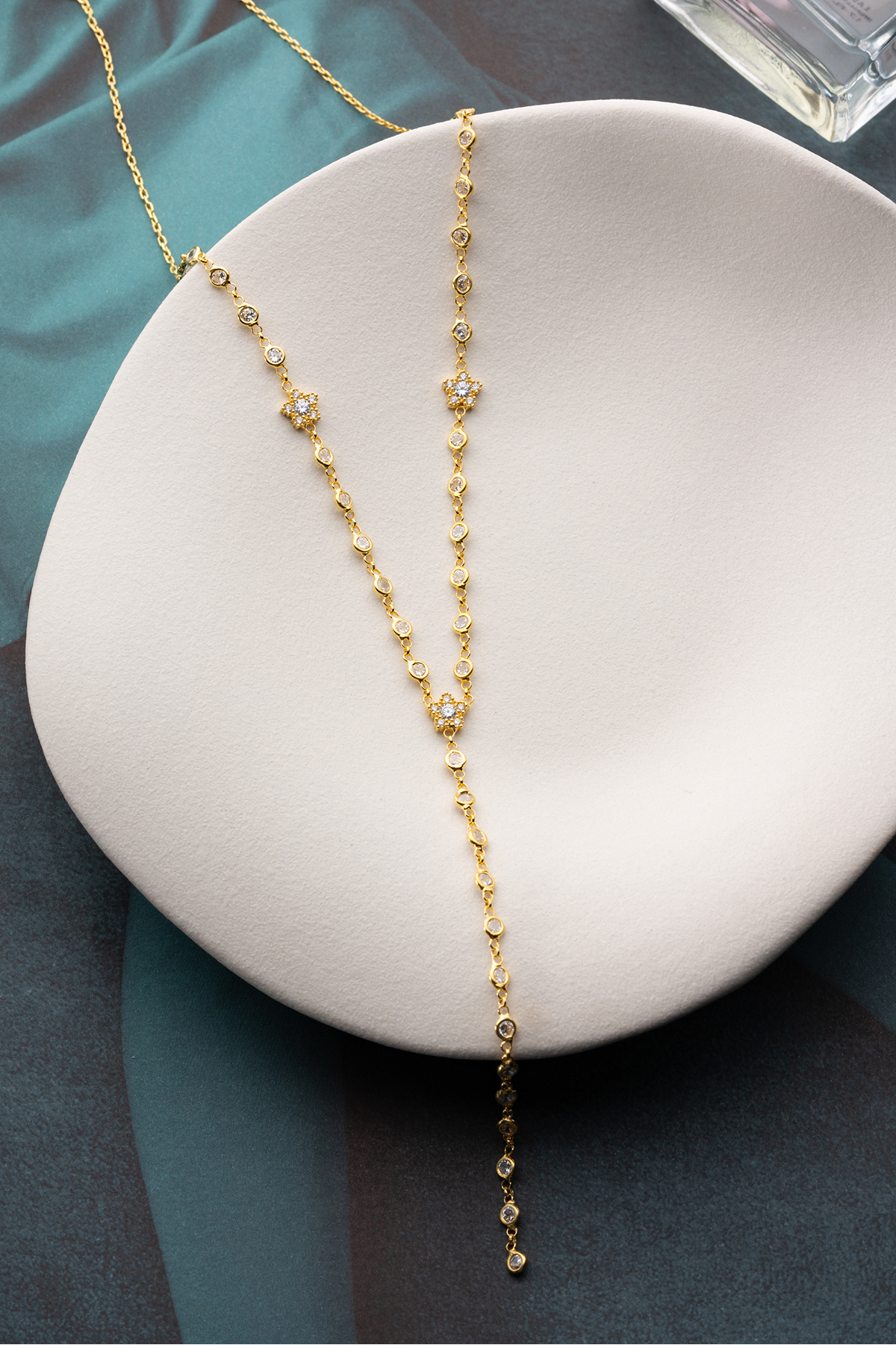 Silvano Jewelry 925 Ayar Gümüş Sallantılı Sulyolu Y Kolye görsel 4
