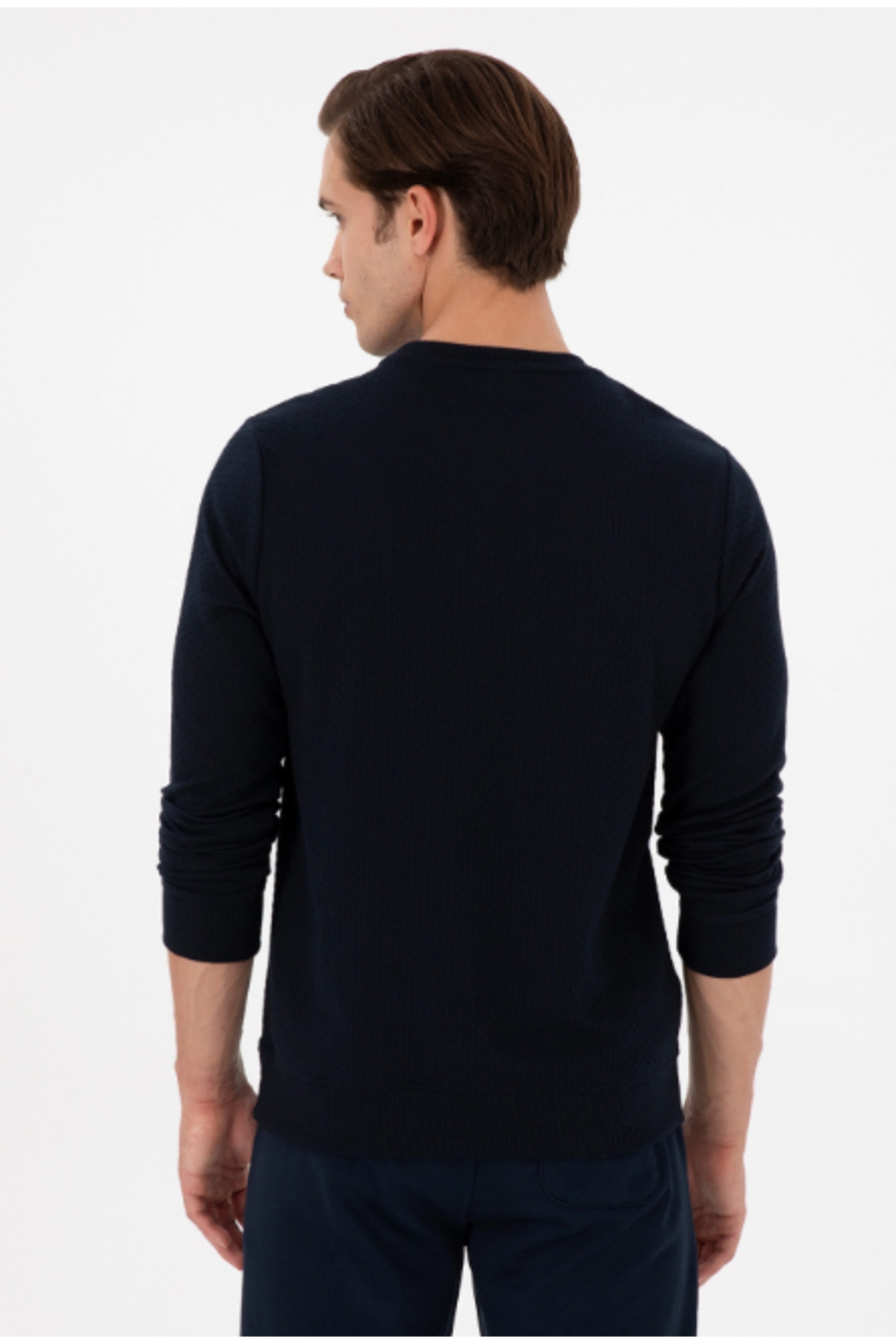 سویشرت مردانه یقه گرد | یو اس پولو U.S. Polo Assn. 1943512 TR - تصویر 3